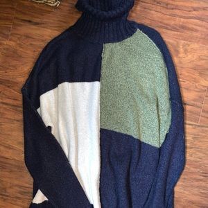 Color block sweater